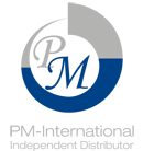 Zur offiziellen Website von PM International - starte als PM International Vertriebspartner Mit PM Network Marketing starten - PM International Logo